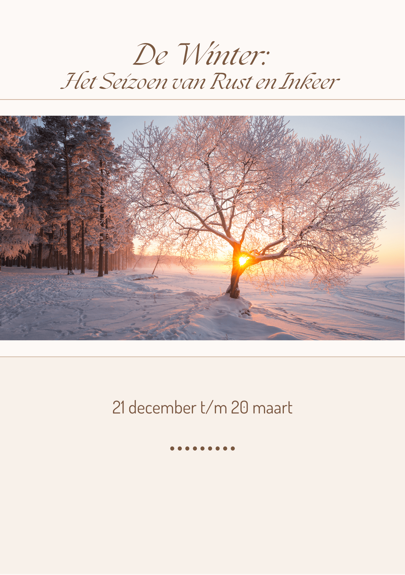 Jouw Natuurlijke Ritme - Winter (7,50)